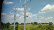 Cross-track feeder masts at Wigston (left for OLE, right for ATF).jpg