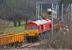 66659 EX 66171 1st time in Scotland at start of New part  of Hairmyres Loop.jpg