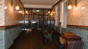 151. Passageway from the lobby - it used to connect with the railway station. Now it just goes...JPG