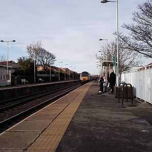 a diverted nat express east coast HST crawls south through Seaham, 01 09