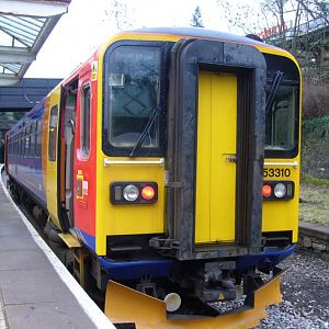 A class 153 at Matlock