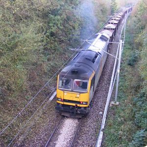 ballast dropping on the old dalby test track