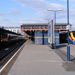 221, 153 and 222005 at Derby