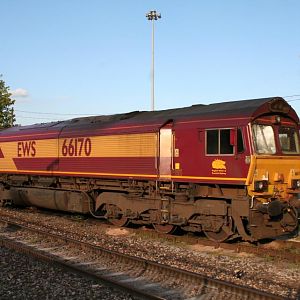 66 170 - stabled next to station