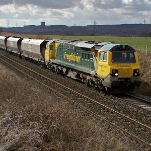 2010 Mar 01 - Powerhaul 70 on 6F02 @ Daresbury, Cheshire