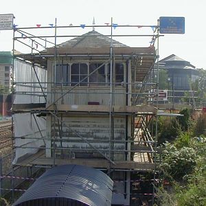 2007, September, North end. Seen through the scaffolding while external structural works take place.