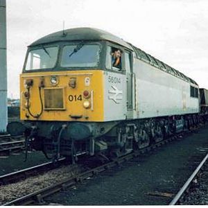 Driving a proper loco!
On Toton - Oxcroft early 90's.