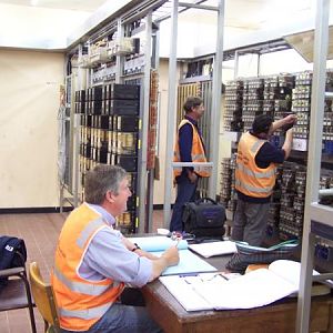 Terry I/C alterations at Box Hill Relay Room, Melbourne. April 2006.
