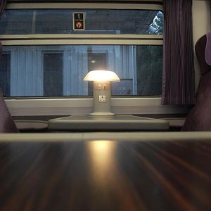 in first class on a scot rail 158 at beauly.. i think
