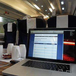 Onbaord a HST in 1st class from inverness to KGX :)