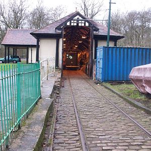 Heaton Park Tramway 752 in the Depot