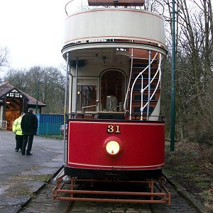 Heaton Park Tramway, 31 looks good in its 4 month old paint.