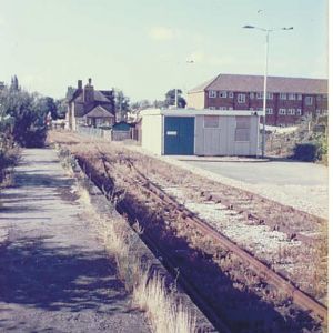 Towards Colnbrook Level Crossing 1986