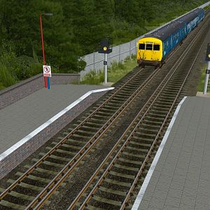 Class 502 approaching station