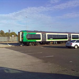 New class 172 unit in Derby works 22/09/11 awaiting testing and commissioning.