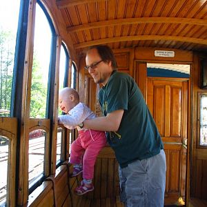 Me and my kid in a narrow gauge car at Mariefred Sweden.

Mariefred Hi Def video:

http://youtu.be/wbeSL0R6veY