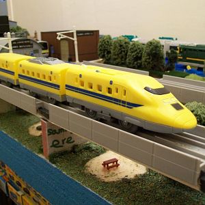 Doctor Yellow - Japan.
These test trains whizz round the network, checking the alignment and geometry, of track / OLE.