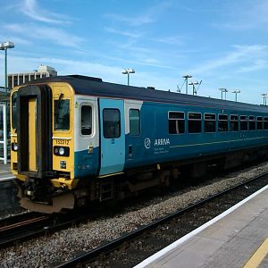 Arriva Trains Wales Class 153 153312 at Cardiff Central, 06.05.2013