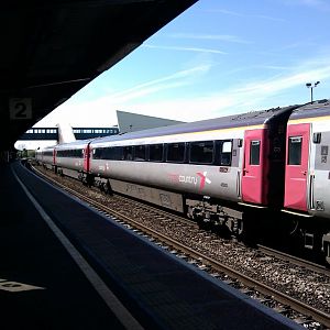 Cross Country MK3s in HST Formation at Bristol Parkway, 06.05.2013