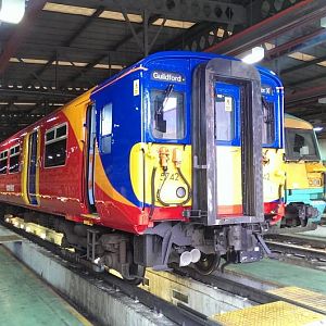 class 455 freah from C62 beside Class 456