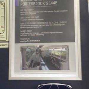 Northern Rail 144012 (Evolution Pacer) Information Poster