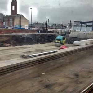 Rochdale new platform construction
