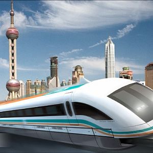 The Shanhai Maglev Train.
