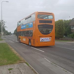 33419 the first vehicle in the new North Somerset Excel Livery. Taken 18:55 24/06/17 in Worle.