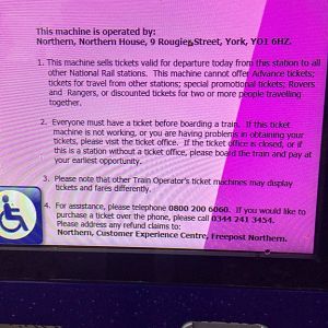 Marton Station TVM screen text