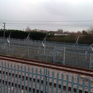 Cambridge North Refuge Area from Platform 3