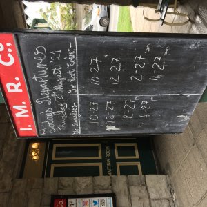 Castletown Departure Board