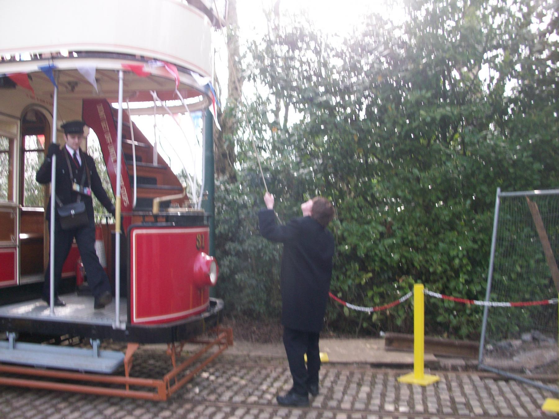 31's trolley being turned