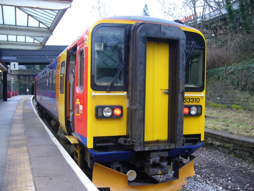 A class 153 at Matlock