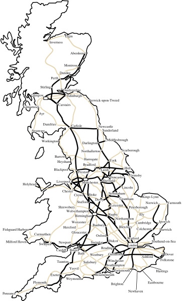 Beeching's network.