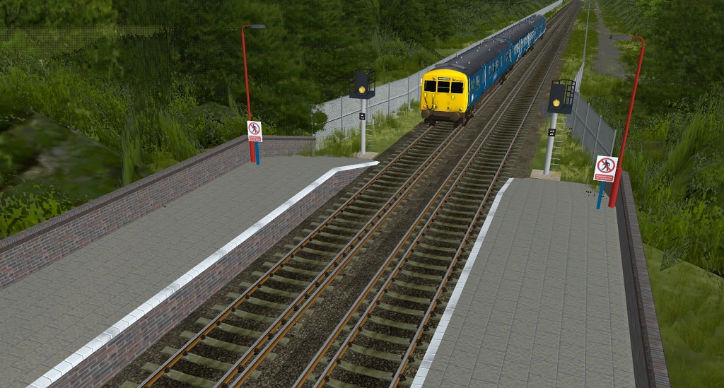 Class 502 approaching station