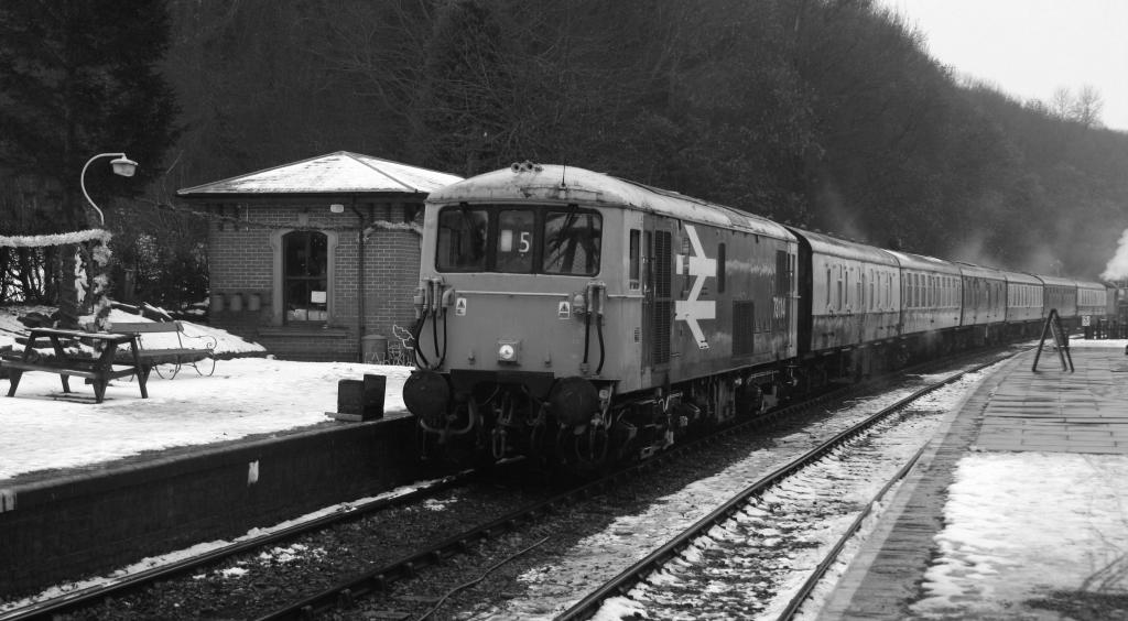 class 73 entering shackerstone station