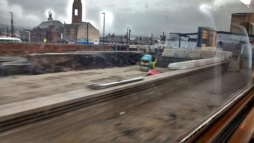 Rochdale new platform construction