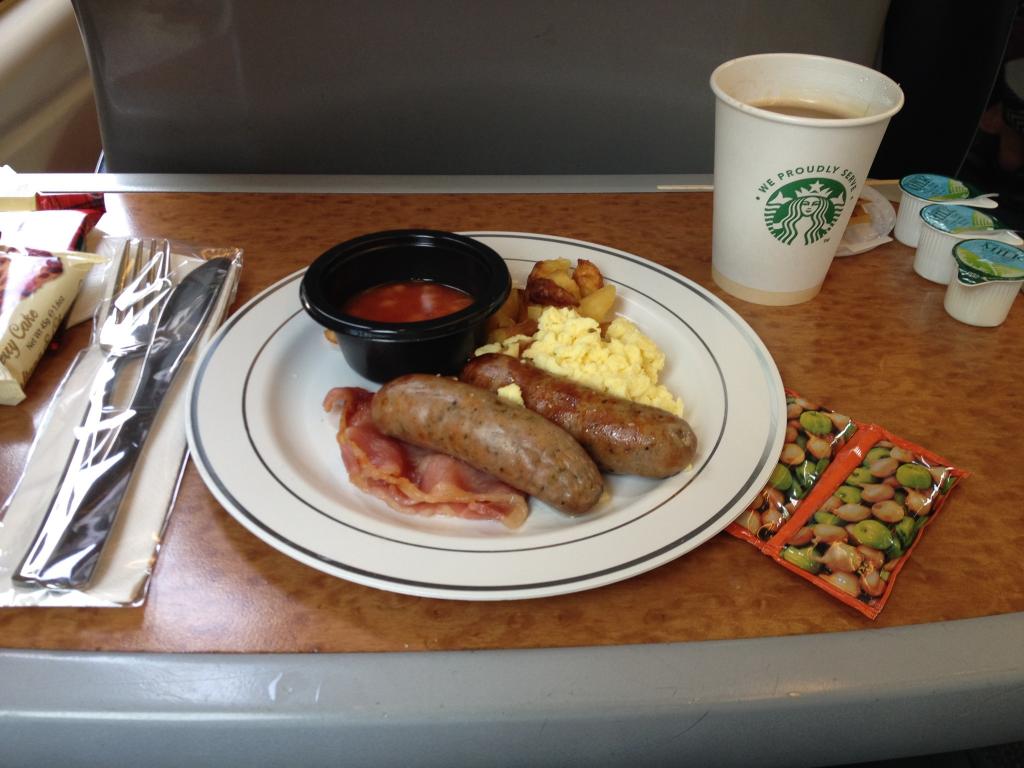 XC Trains Breakfast.